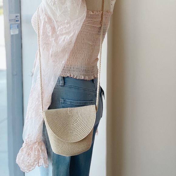 Woven Purse- cream - Picture 2 of 2